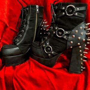 Charade Gothic Boots size 10.